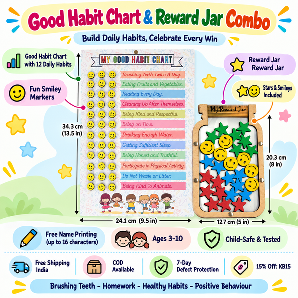 Good Habit Chart & Reward Jar Combo for Kids β Jar design