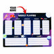 Magnetic Weekly Planner for Kids, Interactive Reusable Wall Calendar
