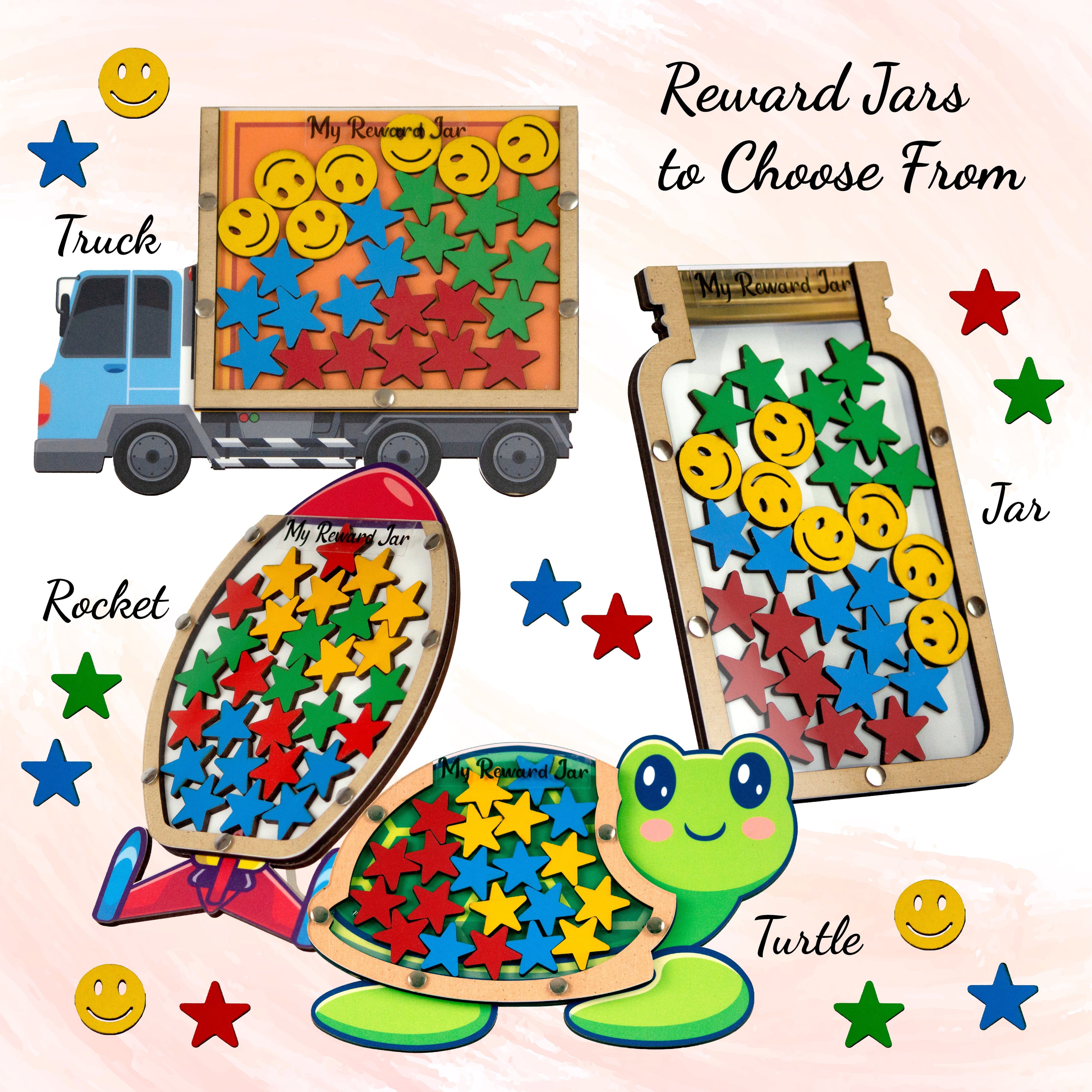 Kids Reward System Bundle – Reward Jar + Reward Chart
